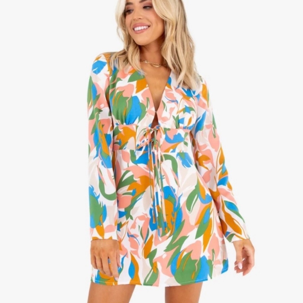 Colorful Floral Women Dress